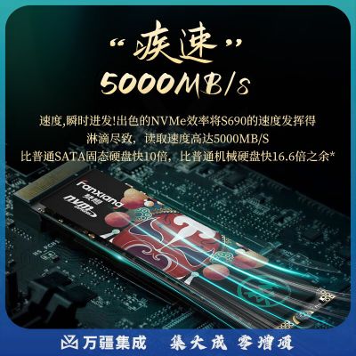 梵想（FANXIANG）2TB SSD固态硬盘 M.2接口NVMe协议PCIe 4.0 x4 一体机台式机笔记本电脑AI PC存储配件S690