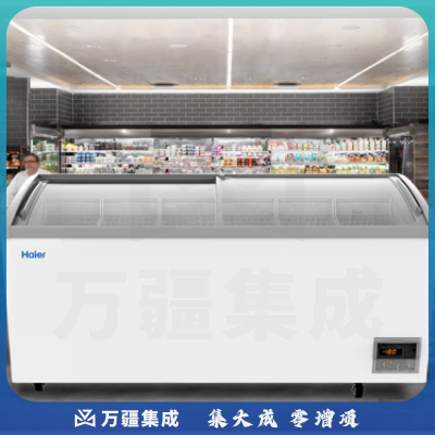 海尔(Haier)SD-657HEL 商用透明玻璃门冷藏冷冻卧式岛柜冷链