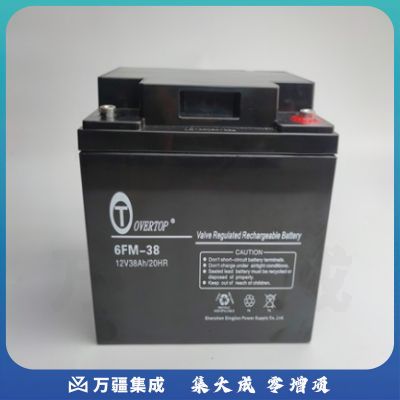 OVERTOP（顶尖）6FM12V38AH蓄电池（国产）