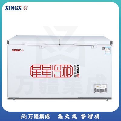 星星 冰柜商用408升卧式大冷柜 冷藏冷冻转换保鲜冰箱 零下26度 冰冻柜BD/BC-408G