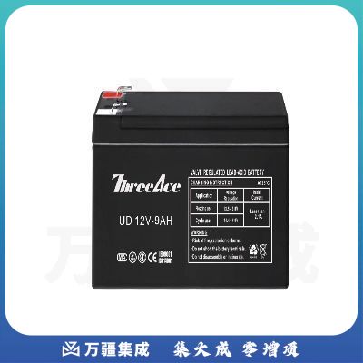 ThreeAce 铅酸免维护蓄电池 铅酸蓄电池 蓄电池 12V9AH