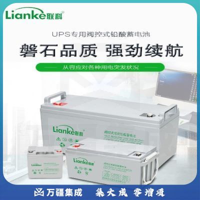 联科铅酸免维护蓄电池LK12V100ET
