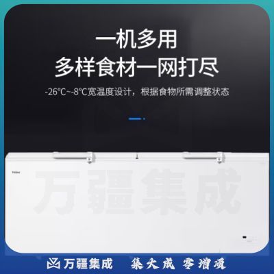 海尔冰柜商用大容量全冷冻家用冷藏冷冻两用一键转换-38度超低温冷柜海鲜速冻保鲜柜500升以上 电子温控约冻900斤｜629HEZ