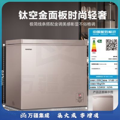 容声（Ronshen） 205升低霜小型冰柜商用单温冷柜 一级能效节能 电脑控温冷藏冷冻柜BD/BC-205MSYA