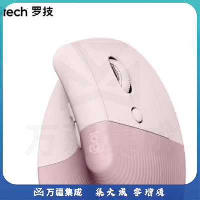 罗技(Logitech)Lift人体工学鼠标 垂直鼠标 小手鼠标 无线蓝牙鼠标 3台设备秒切换 带Logi Bolt接收器 粉色