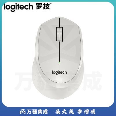 罗技（Logitech）M330 无线静音鼠标 白色 带无线微型接收器