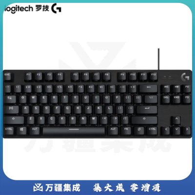 罗技G412 TKL 有线机械键盘 白色背光机械键盘 104键87键可选 便携紧凑T机械轴（类茶轴）