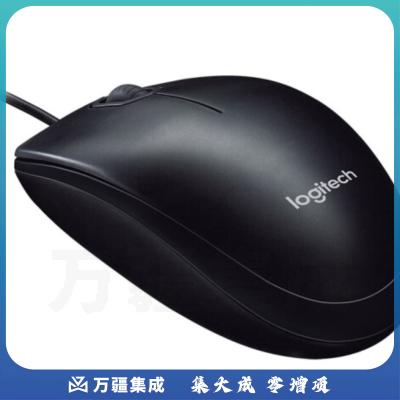 罗技(Logitech) M100r 有线鼠标 大手鼠标 商务办公鼠标 家用对称鼠标 白色