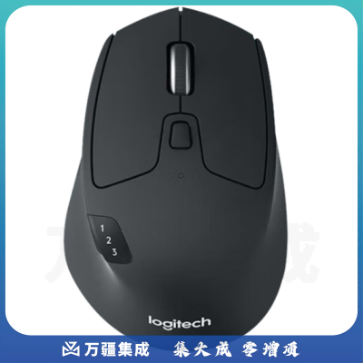 罗技（Logitech） M720 蓝牙优联双模家用办公无线鼠标 右手鼠标 大手鼠标 企业采购 M720黑色
