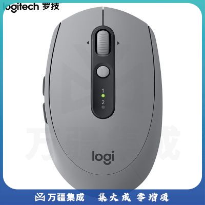 罗技（Logitech） M590无线蓝牙轻音鼠标 双模连接 商务笔记本家用办公鼠标 M590 砂岩灰