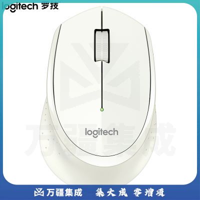 罗技（Logitech）M275鼠标 无线办公 白色 带无线2.4G接收器
