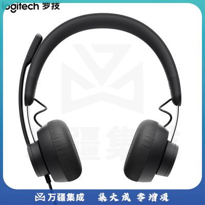 罗技Zone wired随附USB-A适配器的有线USB-C耳机麦克风UC版