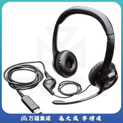罗技（Logitech）H390 立体声USB耳机 带麦克风话筒 电脑笔记本办公耳麦