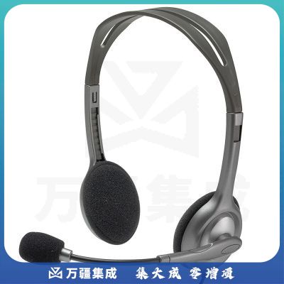 罗技（Logitech）H111 立体声耳机 带麦克风话筒 电脑笔记本办公耳麦 黑色