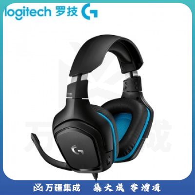 罗技（Logitech）G431 7.1环绕声游戏耳机麦克风 电脑电竞耳机耳麦 赛博朋克头戴式耳机 吃鸡耳机