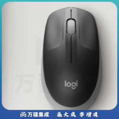 罗技（Logitech）M190 无线鼠标 笔记本电脑商务办公家用全尺寸光电鼠标 适用中大手型 碳黑色