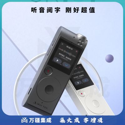 科大讯飞SR101 AI智能录音笔实时转写 中英文实时互转 触摸屏融合按键操作 专业降噪 8G+云储存 星空灰
