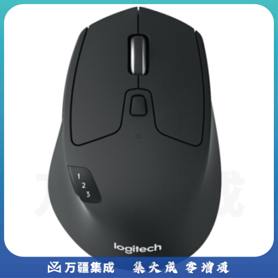 罗技M720蓝牙优联双模无线鼠标  笔记本一体机台式机多设备切换鼠标