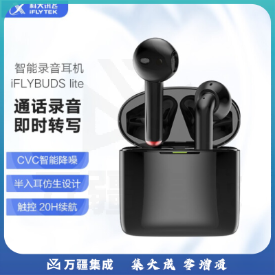 科大讯飞( iFLYTEK )  智能录音耳机 iFLYBUDS lite  无线蓝牙机