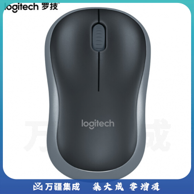 罗技 M186 无线鼠标(黑色灰边)   WLSZ07102139293690