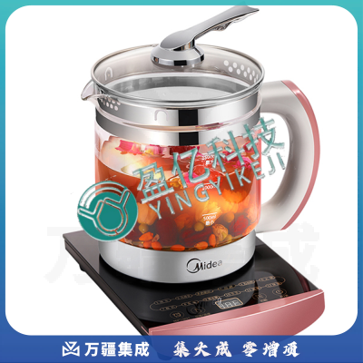 美的（Midea）养生壶电水壶烧水壶 1.5L玻璃WGE1701b