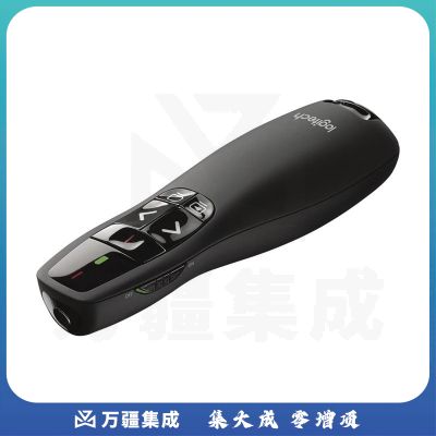 罗技（Logitech）R400 无线演示器 PPT翻页笔 演示笔（激光笔）电子笔 投影笔 遥控笔 黑色