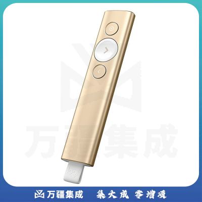 罗技（logitech）Spotlight 激光笔 专业商务 演讲演示翻页笔 金色