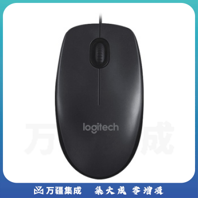 罗技(Logitech) M90有线鼠标台式机外设USB连接 笔记本电脑家用办公光电鼠标 黑色