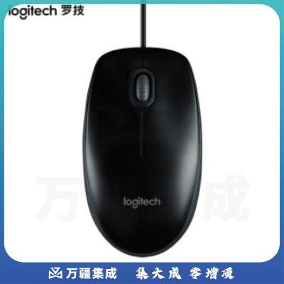 罗技 M100r 有线鼠标 黑色