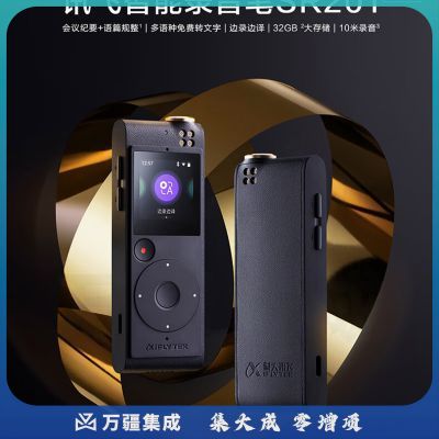 科大讯飞智能录音笔SR201 免费转写 中英文实时互转 触摸屏融合按键操作 专业降噪 32G+云储存 星空灰