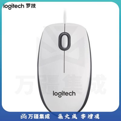 罗技(Logitech) M100r 有线鼠标 大手鼠标 商务办公鼠标 家用对称鼠标 企业采购 白色