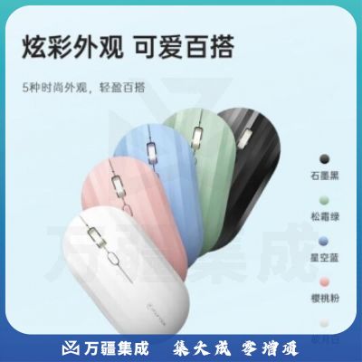 科大讯飞无线蓝牙鼠标M110 办公鼠标 无线外设 轻薄便携 多彩小巧 轻音按键 智能语音输入打字翻译 石墨黑 PJ.858
