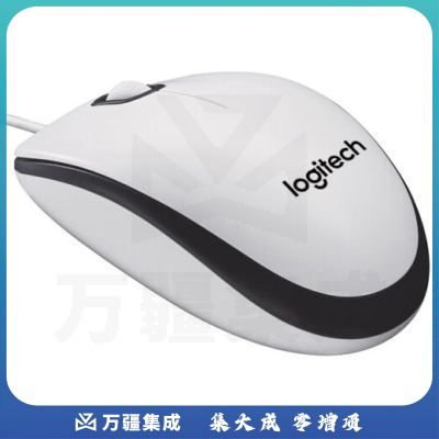 罗技有线鼠标 M100R 白色
