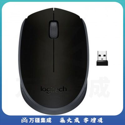 罗技M171 无线鼠标(黑色灰边)