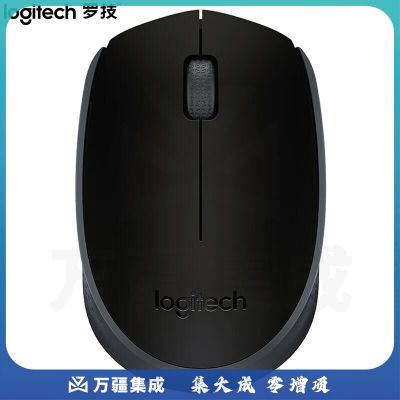 罗技(Logitech) M171 无线办公鼠标 家用商务对称鼠标 带无线2.4G接收器 黑色